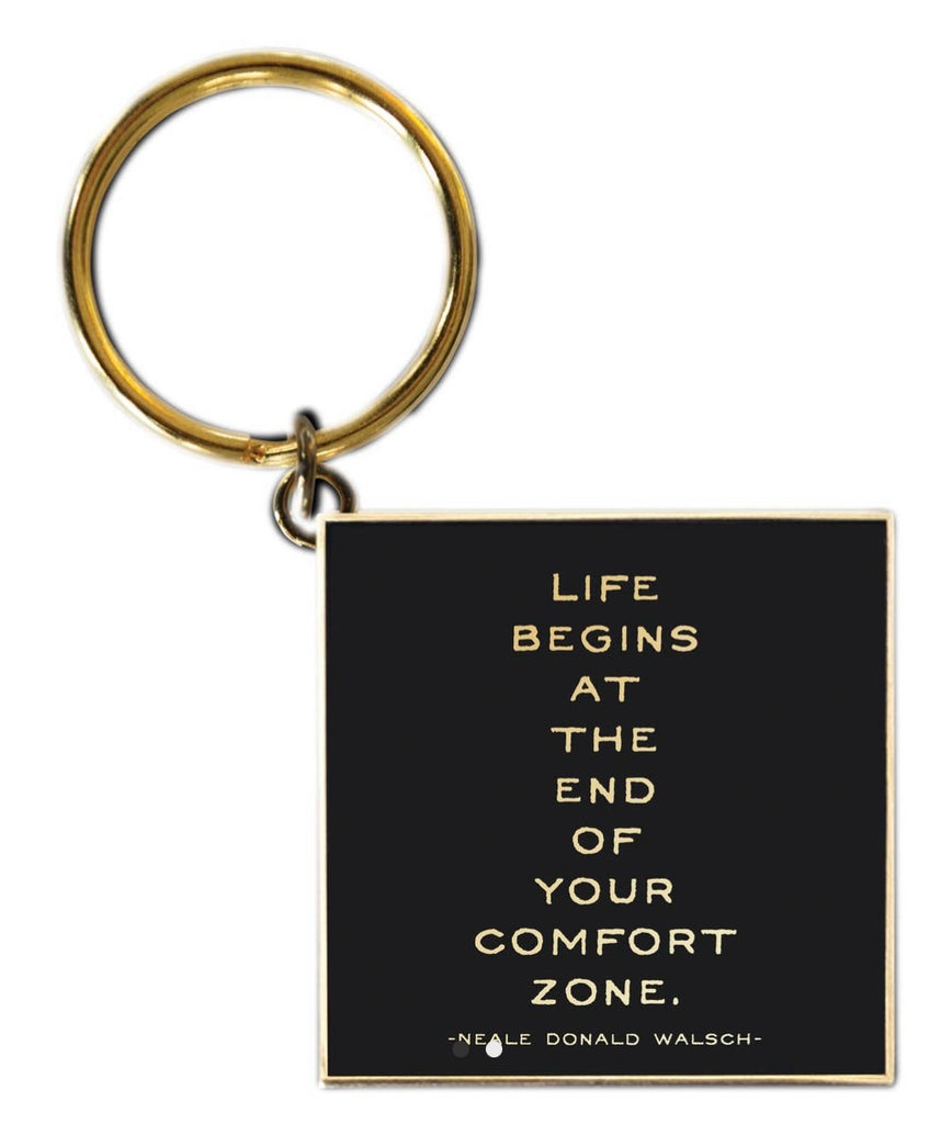 Life Begins .Keychain Blume Flower Studio