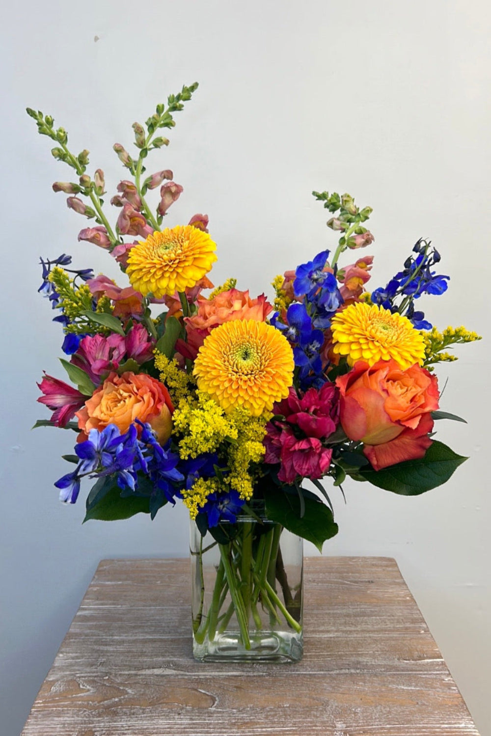 bright colored flower bouquet