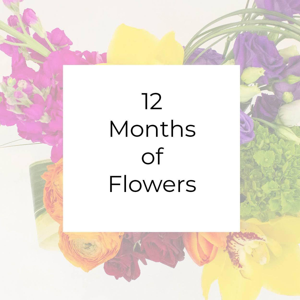 subscription 12 months of flowers