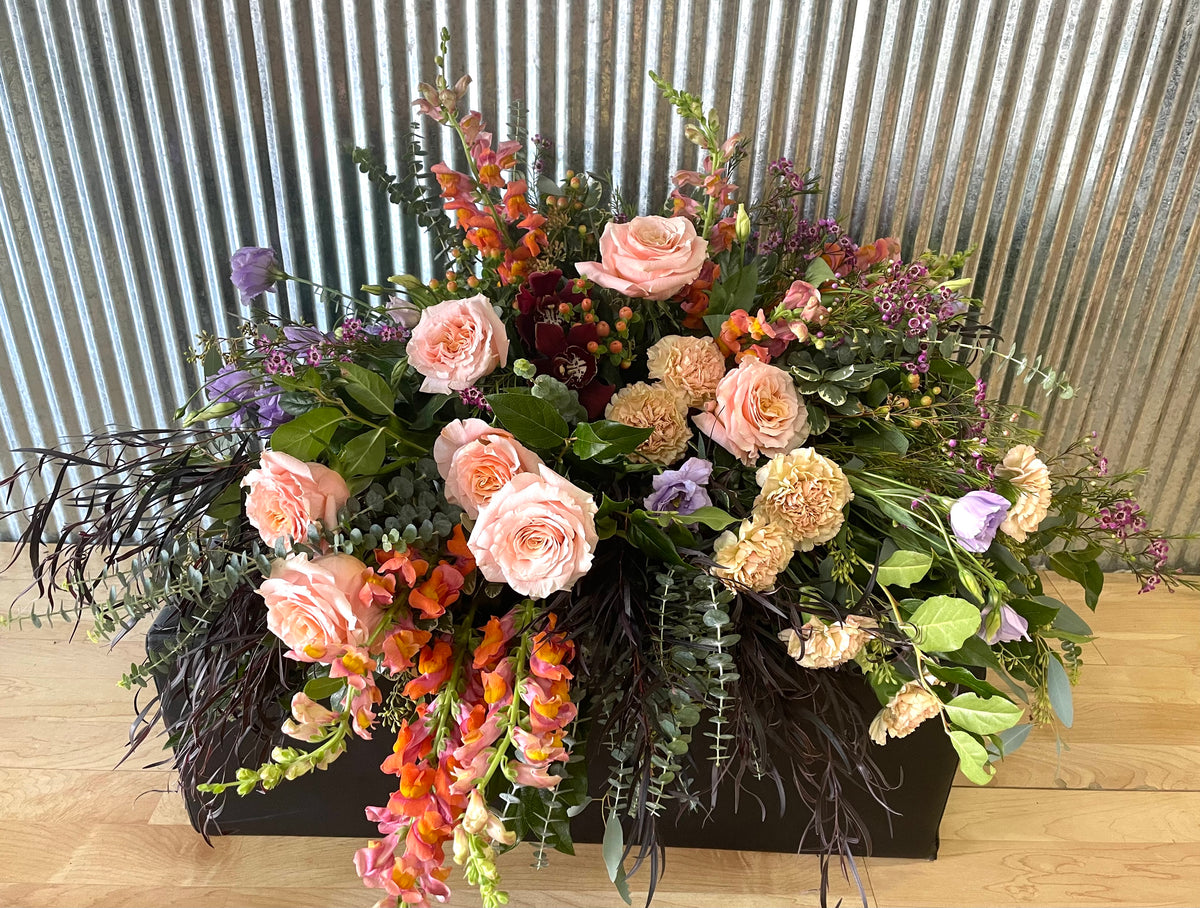 Mixed Blume Garden Casket Spray