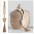 Wood Beads with Heart & Jute Tassel